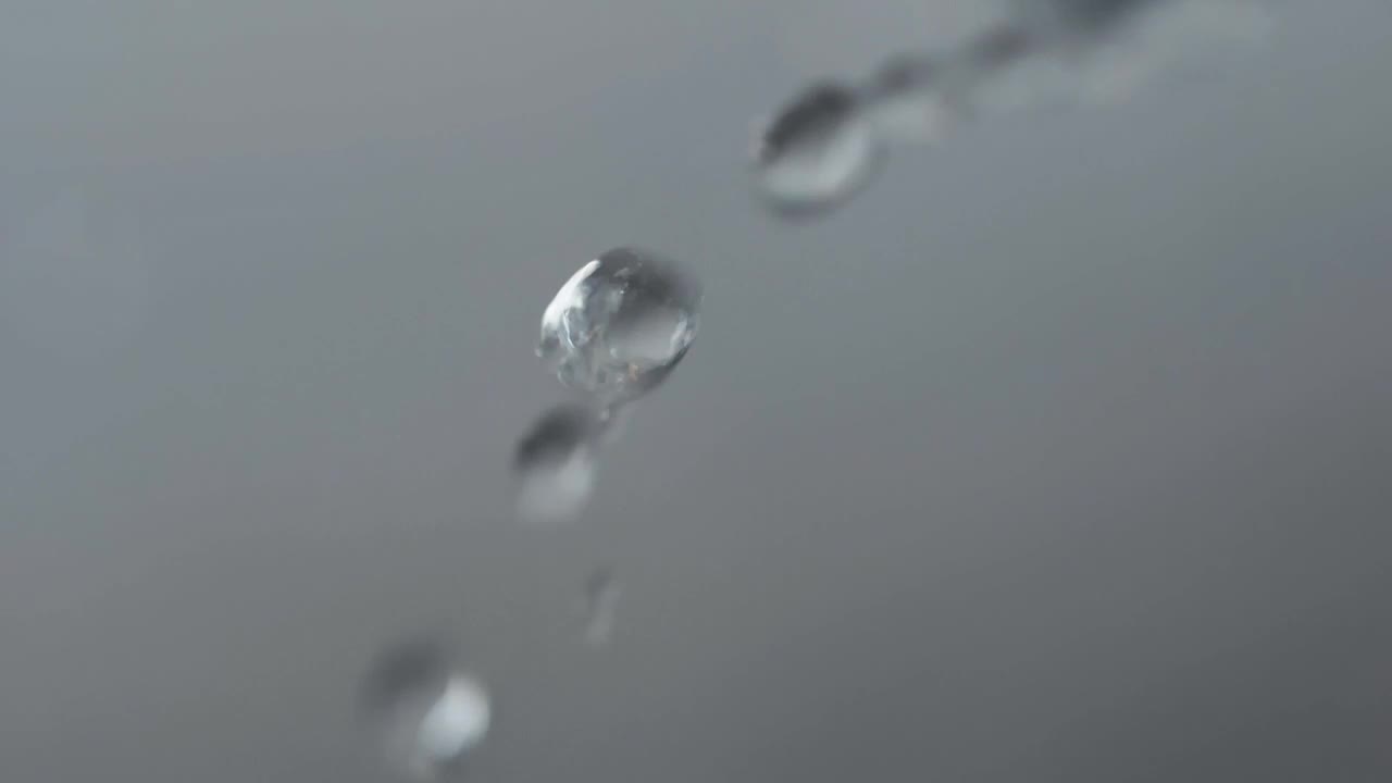 Stock Video Drops Of Water Falling Extreme Close Up Live Wallpaper For PC - Free Download