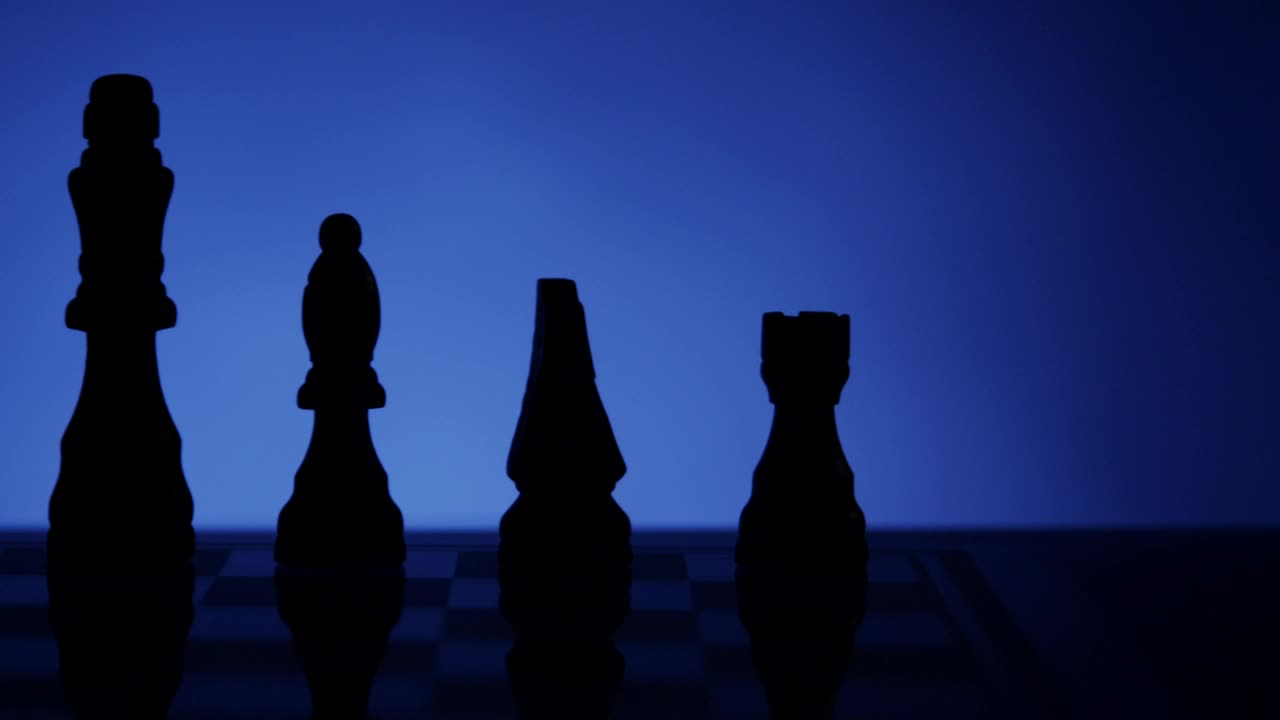 Free Stock Video Silhouette Of Chess Pieces Live Wallpaper - Free Download