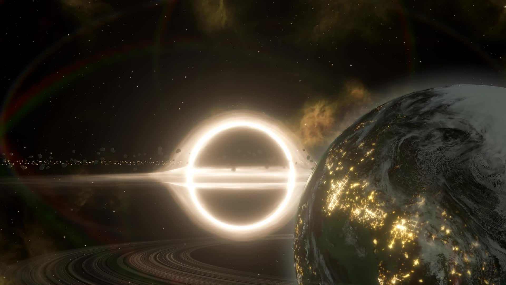 Stellaris Black Hole With Gaia World Live Wallpaper - Free Download