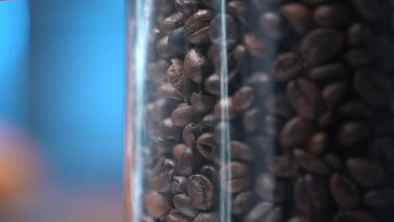 Stock Video Coffee Beans In A Cristal Jar Live Wallpaper For PC - Free Download