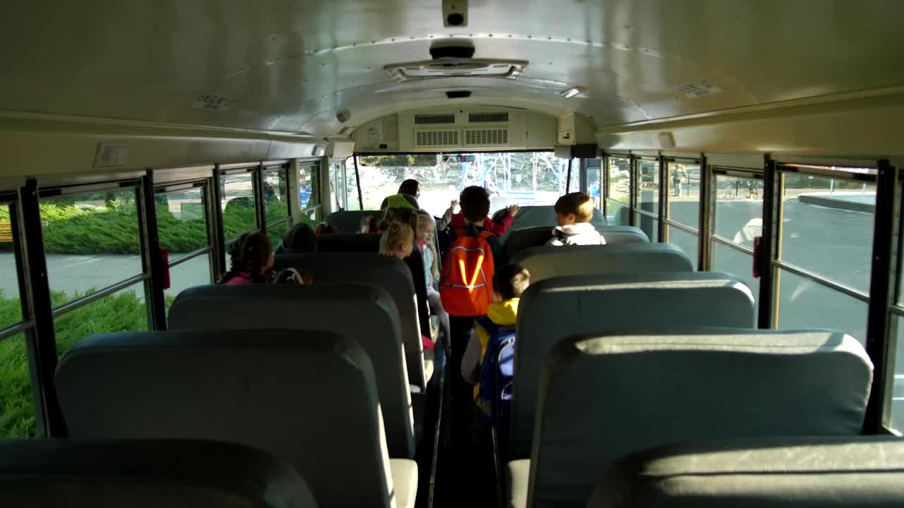 Video Stock Children Walking Off Of The Bus Live Wallpaper For PC - Free Download