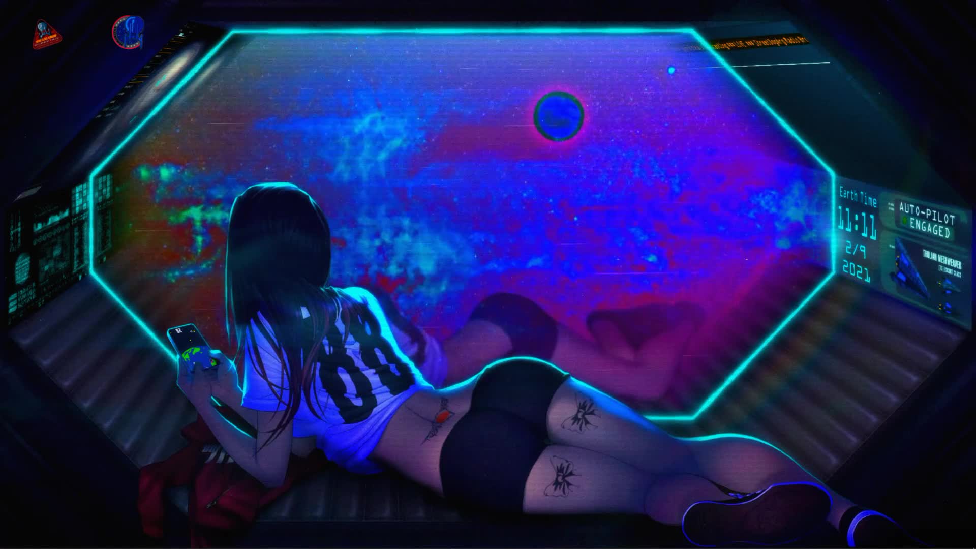Cosmo Traveler Girl HD Live Wallpaper - Free Download