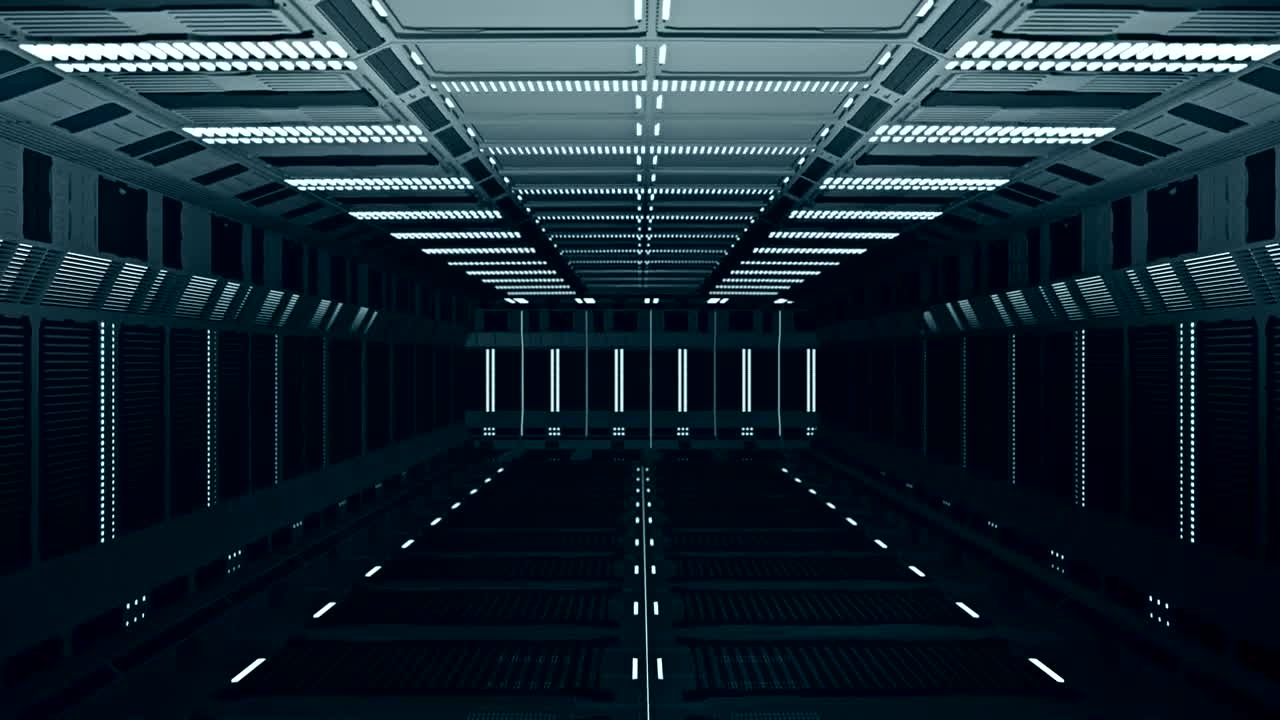 Stock Video Infinity Corridor With Futuristic Style Animated Wallpaper - Free Download