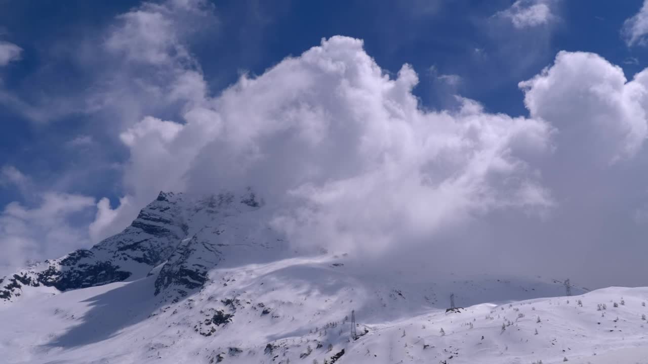 Video Stock Clouds Covering The Mountain Peaks Live Wallpaper For PC - Free Download