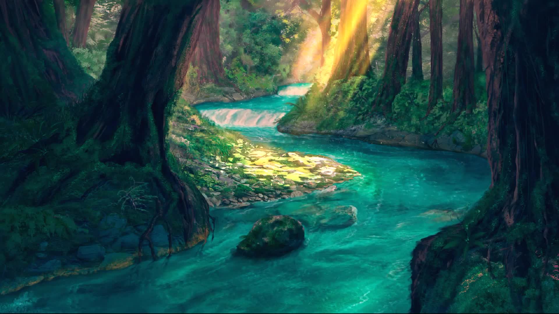 Fantasy  Forest  Rivet  Live  Wallpaper - Free Download