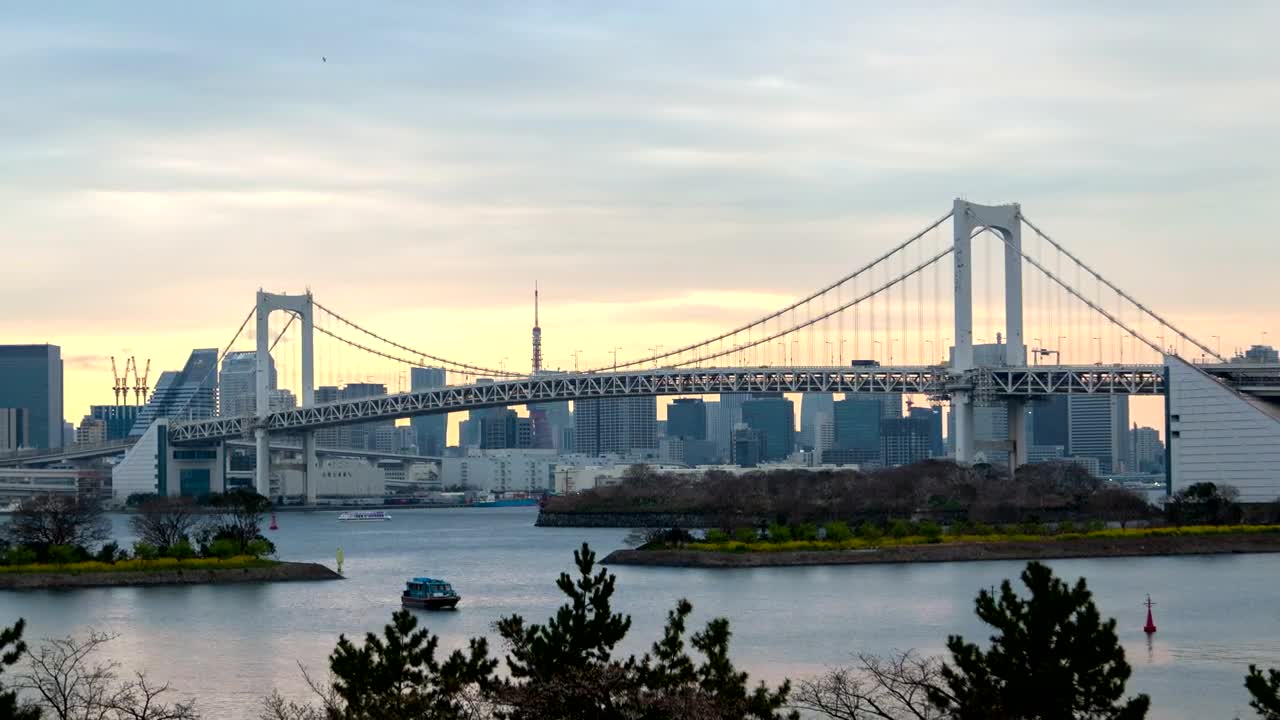 Free Video Stock tokyo bridge and river time lapse Live Wallpaper - Free Download
