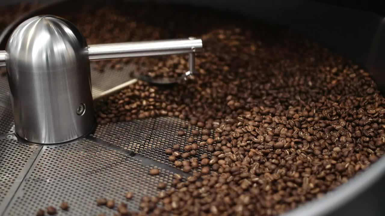 Stock Video Coffee Roaster In Operation Live Wallpaper For PC - Free Download
