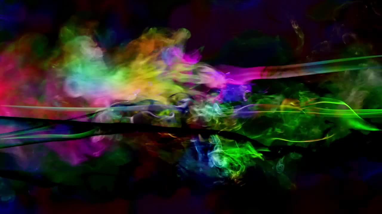 Free Video Stock Smoke Fluids Of Many Colors On Black Background Live Wallpaper - Free Download