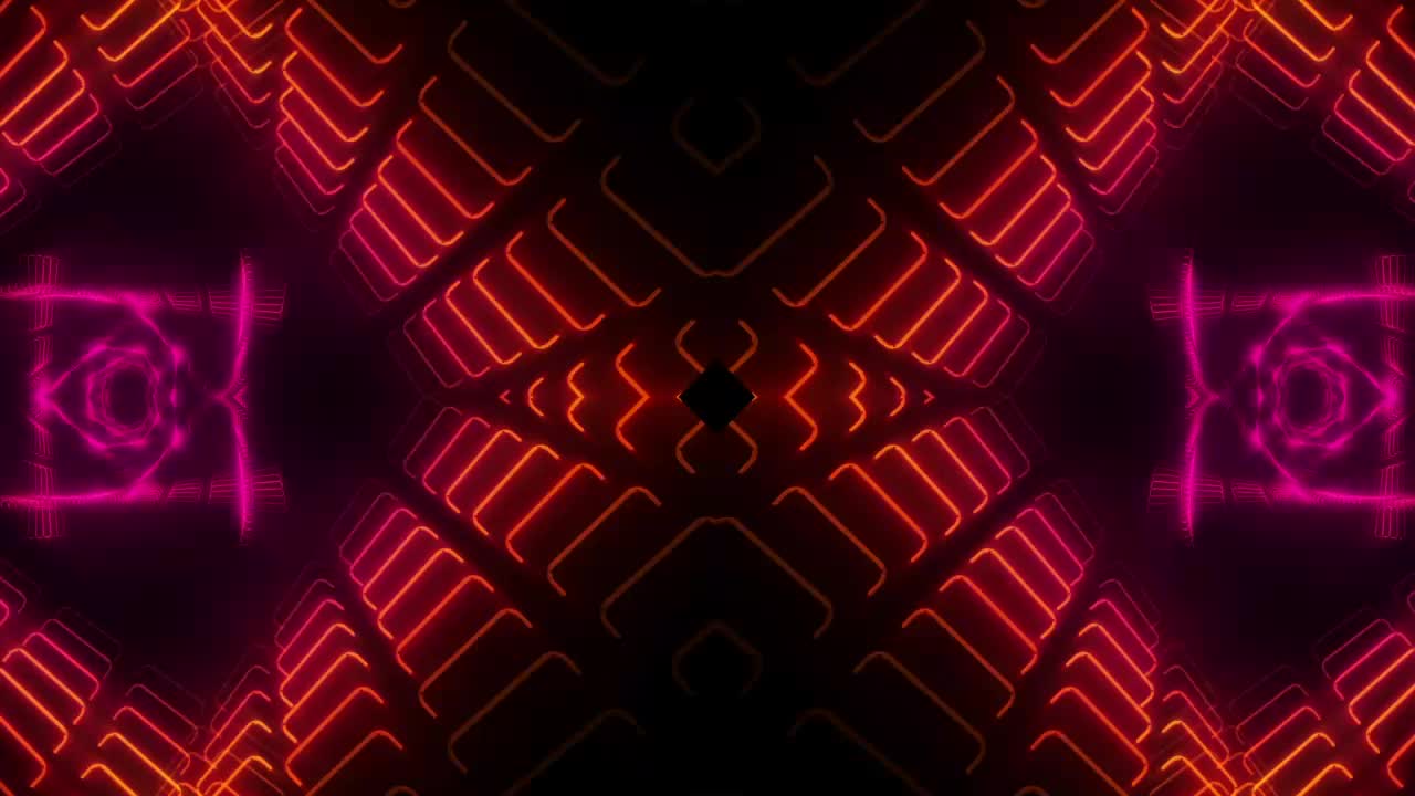 Stock Video Flickering Lights Forming Color Tunnels Live Wallpaper For PC - Free Download