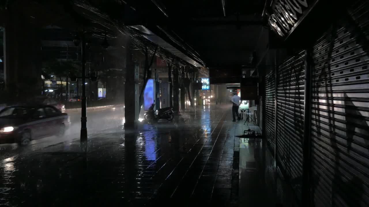 Stock Video Heavy Rain In Thailand Animated Wallpaper - Free Download