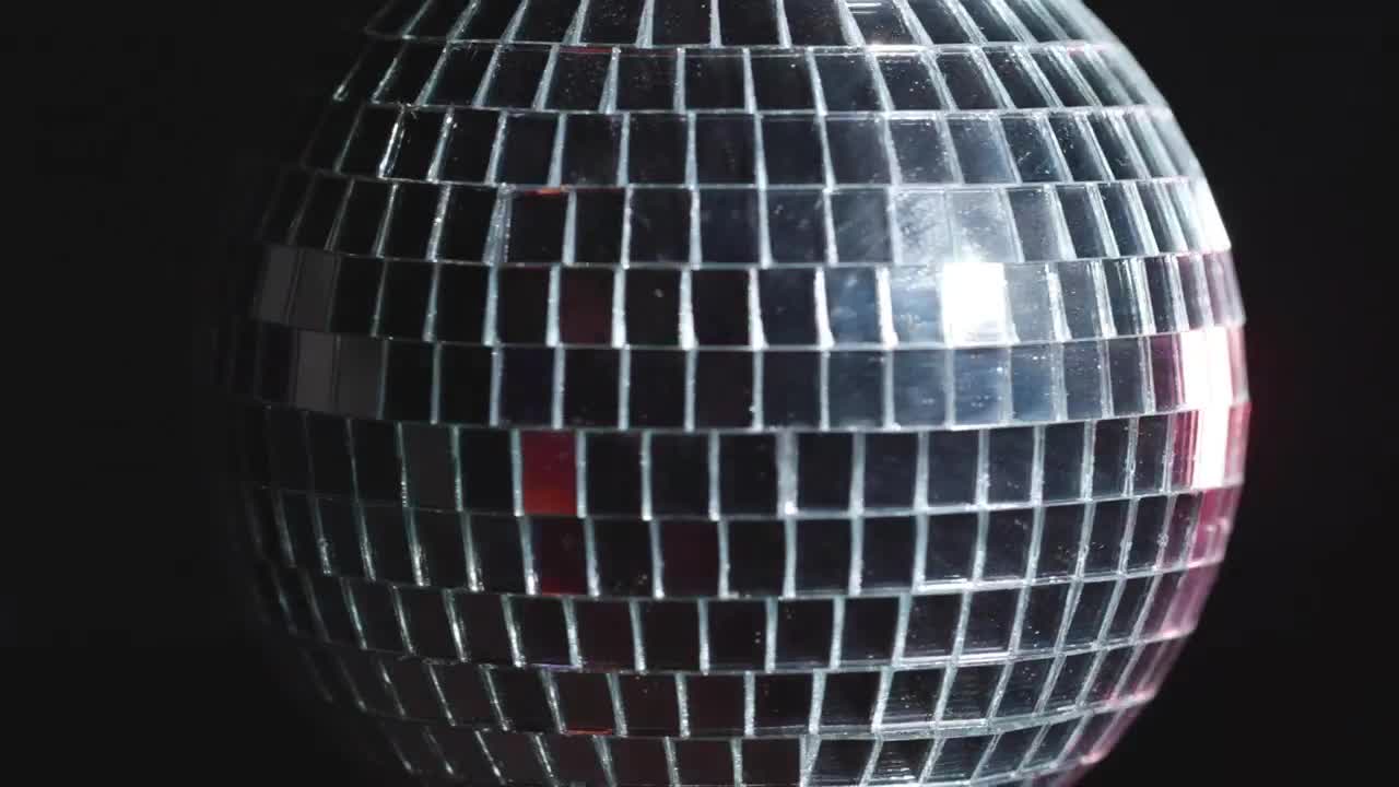 Free Stock Video Shiny Disco Ball Spinning With Dark Background Live Wallpaper - Free Download