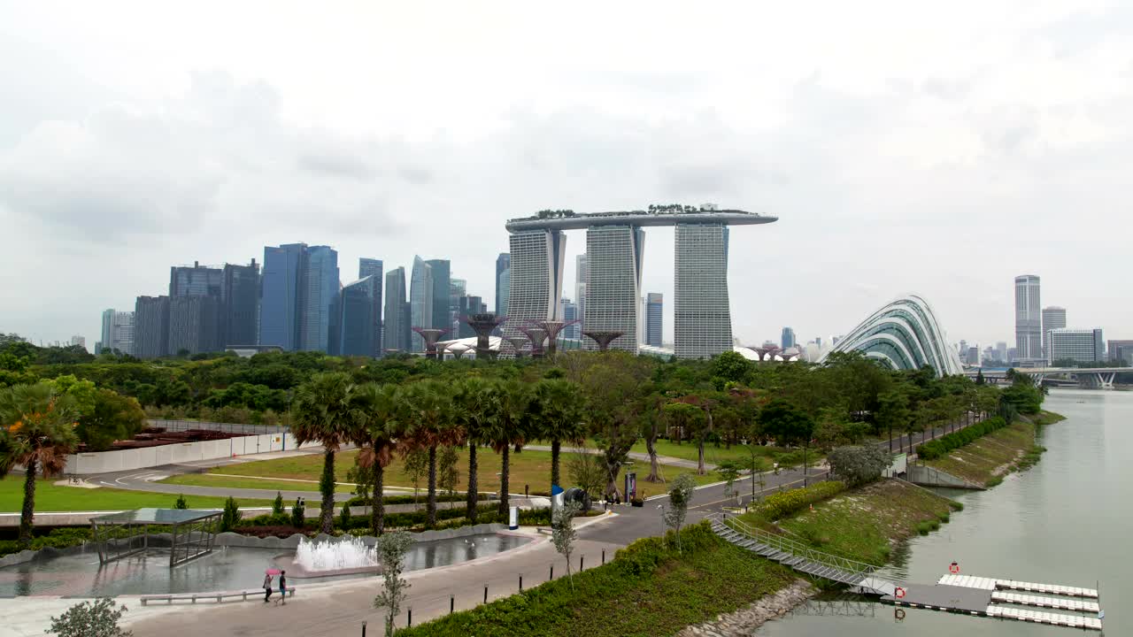 Free Stock Video Singapore Bay Area With Skyscrapers Live Wallpaper - Free Download