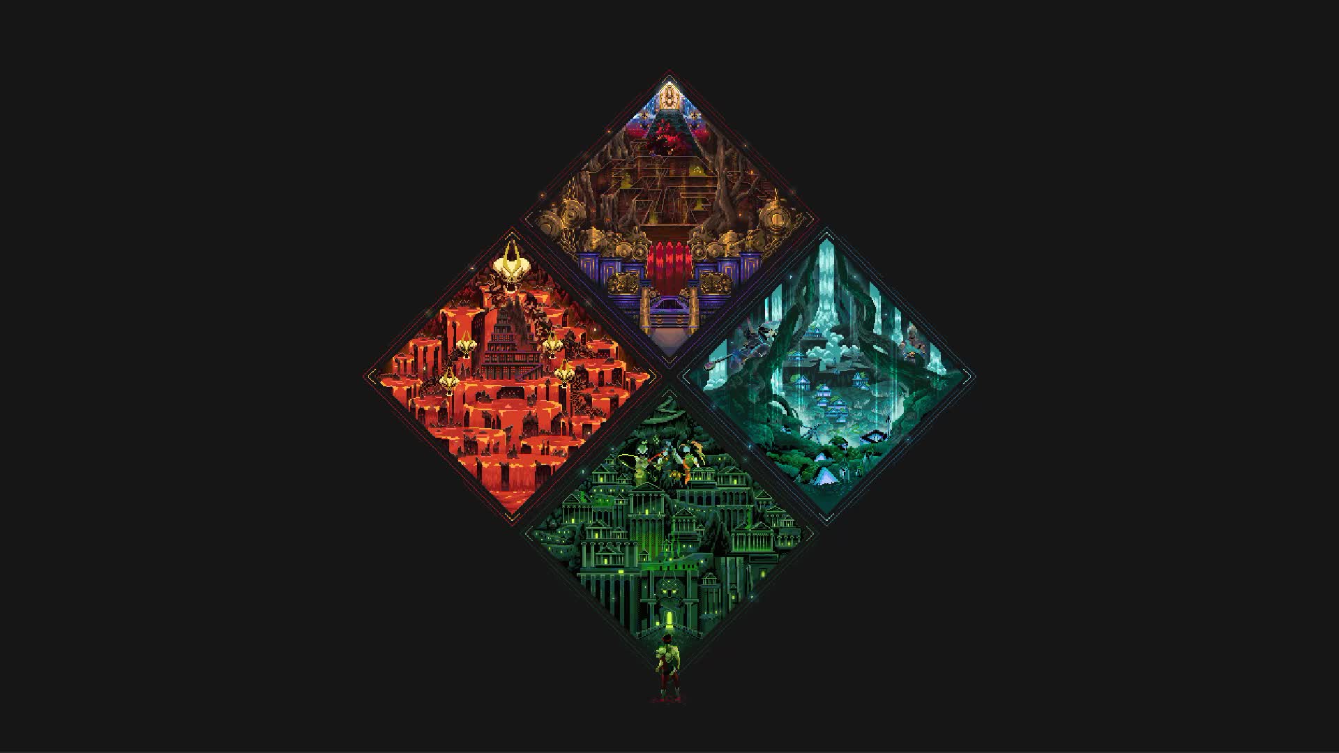Hades Pixel Biomes Game Live Wallpaper - Free Download