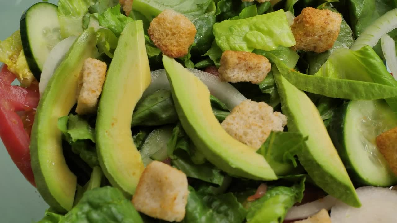 Stock Video Detailed View Of A Healthy Salad Live Wallpaper For PC - Free Download