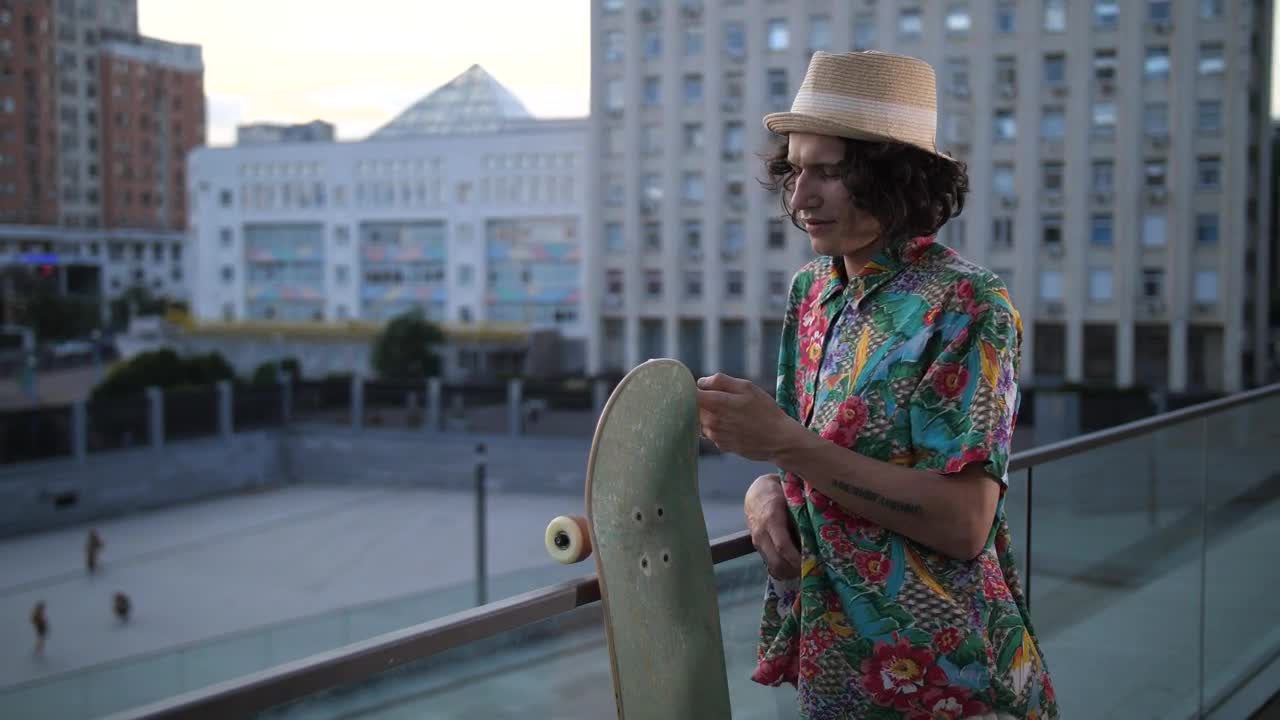 Free Video Stock Skater With His Board Live Wallpaper - Free Download