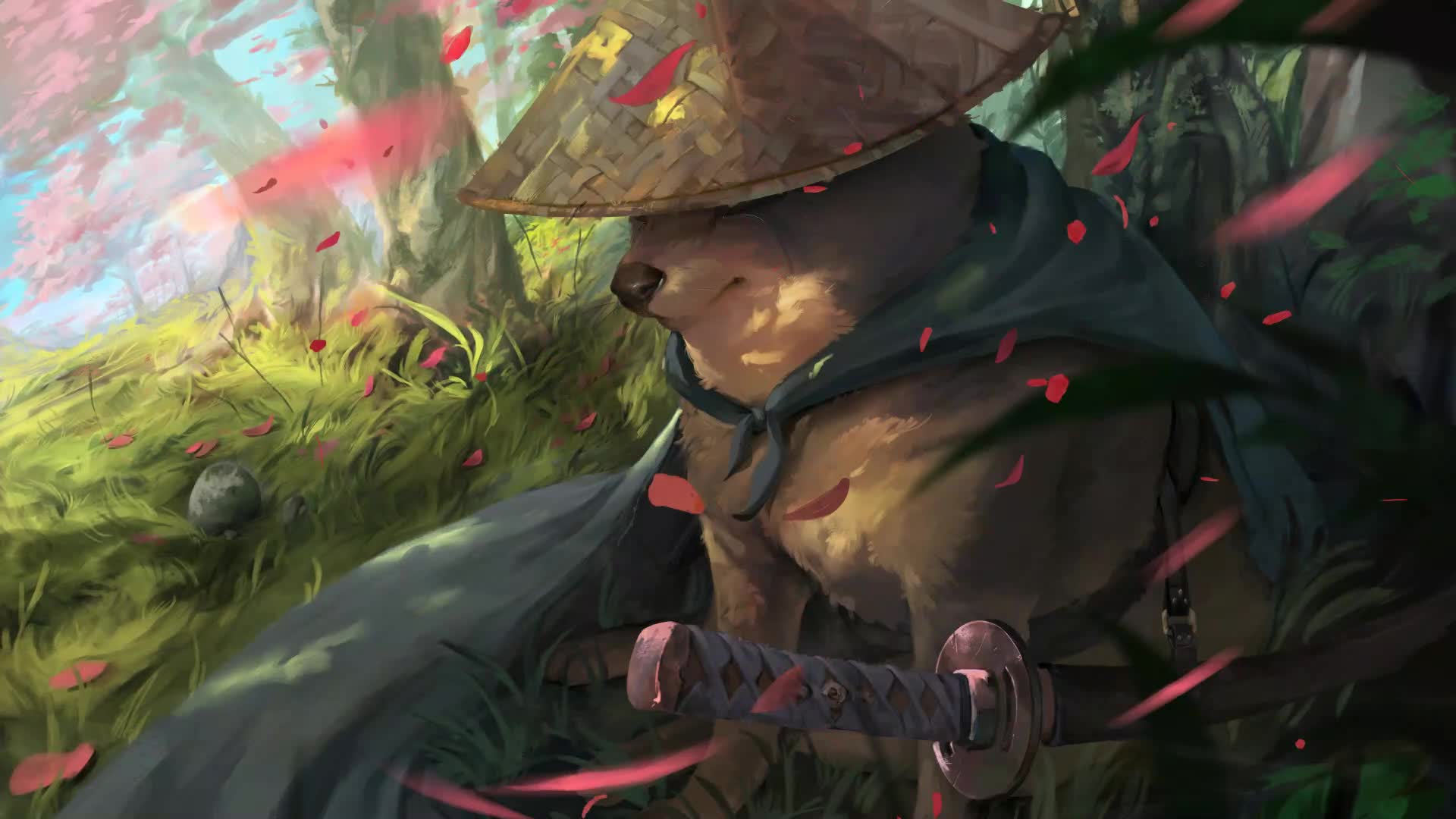 Samurai Doge Dog Live Wallpaper - Free Download